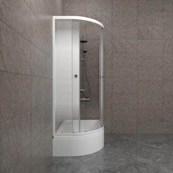 Душевое ограждение Triton Коралл 120x80 см R Щ0000068952, белый/узор фото 6