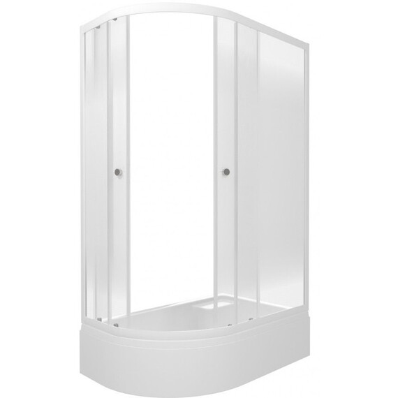 Душевое ограждение Triton Коралл 120x80 см R Щ0000068952, белый/узор фото 2