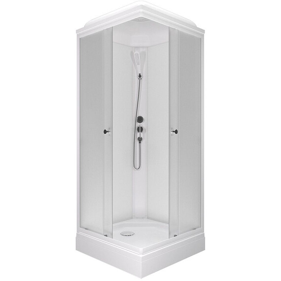 Душевая кабина Тритон Вельвет 80x80 см Щ0000071050, белый/матовое фото 