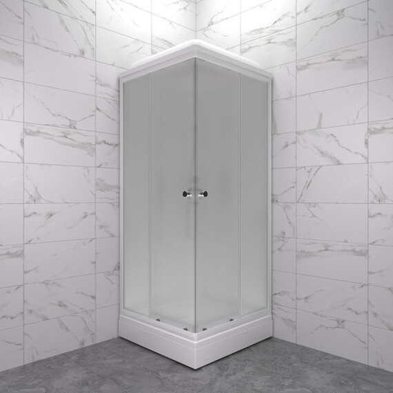 Душевая кабина Тритон Вельвет 80x80 см Щ0000071050, белый/матовое фото 4