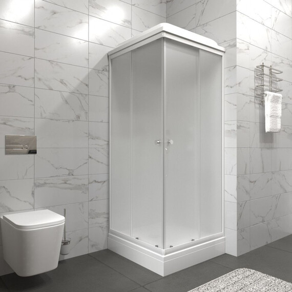 Душевая кабина Тритон Вельвет 80x80 см Щ0000071050, белый/матовое фото 6