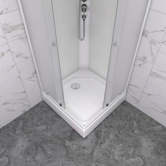 Душевая кабина Тритон Вельвет 80x80 см Щ0000071050, белый/матовое фото 7