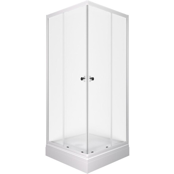 Душевое ограждение Triton Вельвет 80x80 см Щ0000071051, белый/матовое фото 2