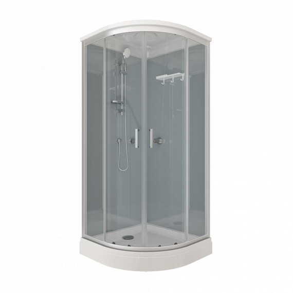 Душевая кабина Тритон Прайм 90x90 см Щ0000071581, сатин/прозрачное фото 2