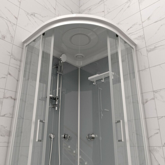 Душевая кабина Тритон Прайм 90x90 см Щ0000071581, сатин/прозрачное фото 5