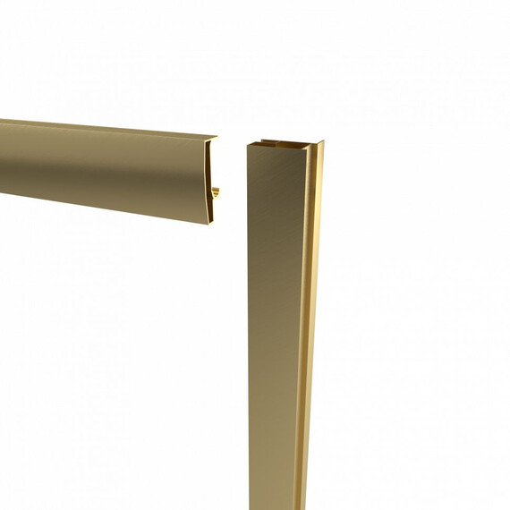 Душевое ограждение Triton Вента 120x80 см Щ0000073919, золото/прозрачное фото 8