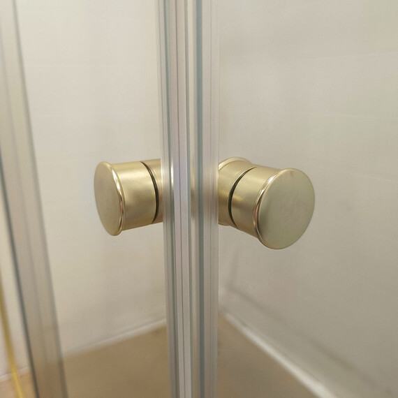 Душевое ограждение Triton Вента 120x80 см Щ0000073919, золото/прозрачное фото 6