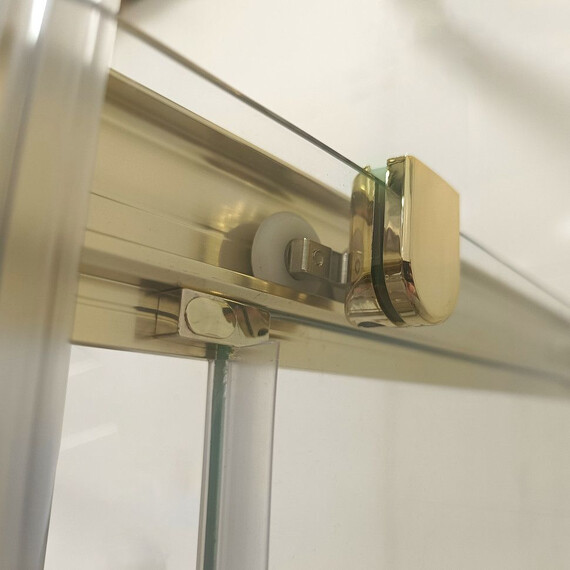 Душевое ограждение Triton Вента 120x80 см Щ0000073919, золото/прозрачное фото 7