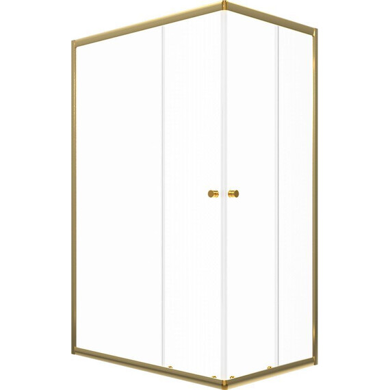 Душевое ограждение Triton Вента 120x80 см Щ0000073920, золото/прозрачное фото 