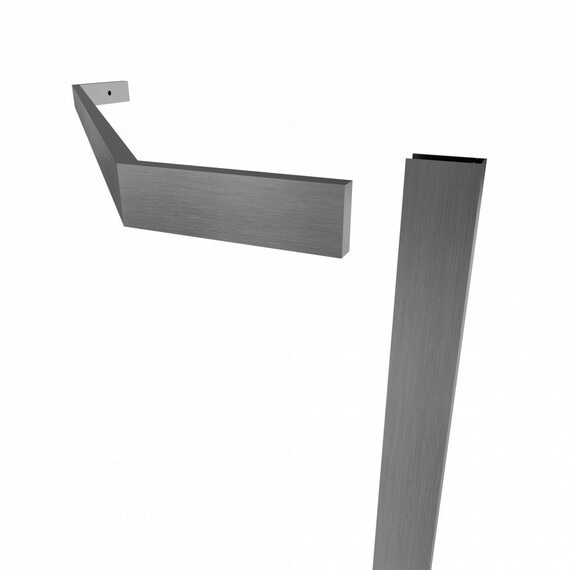 Душевое ограждение Triton Дека 100x100 см Щ0000073926, графит/прозрачное фото 7