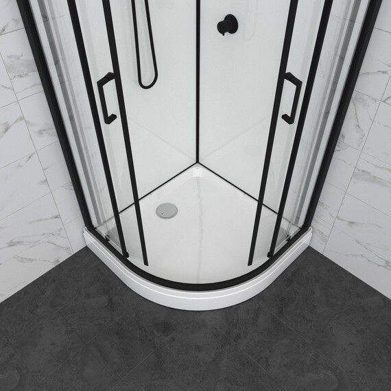 Душевая кабина Тритон Прайм 90x90 см Щ0000077366, чёрный/прозрачное фото 5