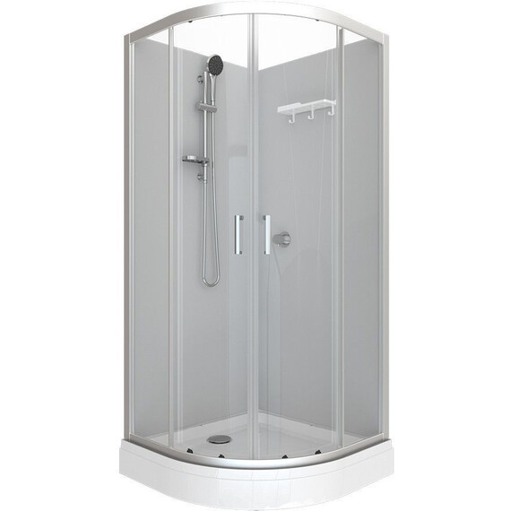 Душевая кабина Тритон Прайм 90x90 см Щ0000077367, сатин/прозрачное фото 2