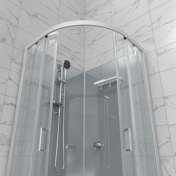 Душевая кабина Тритон Прайм 90x90 см Щ0000077367, сатин/прозрачное фото 5