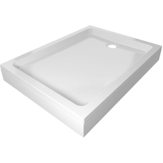 Душевое ограждение Triton Фьюжн 100x80 см Щ0000078656, белый/полосы фото 4