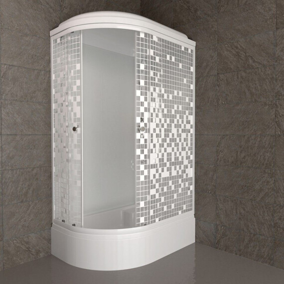 Душевая кабина Тритон Коралл 120x80 см R Щ0000061820, белый/мозаика фото 4