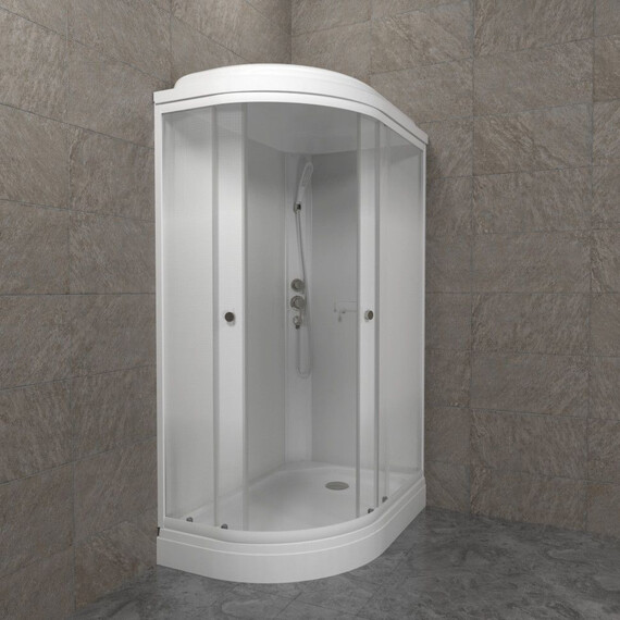 Душевая кабина Тритон Коралл 120x80 см R Щ0000068946, белый/матовое фото 7
