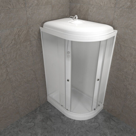 Душевая кабина Тритон Коралл 120x80 см L Щ0000068945, белый/матовое фото 5