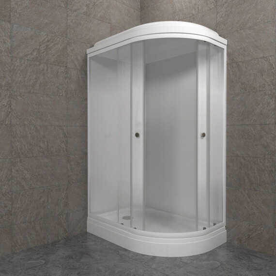 Душевая кабина Тритон Коралл 120x80 см L Щ0000068945, белый/матовое фото 3