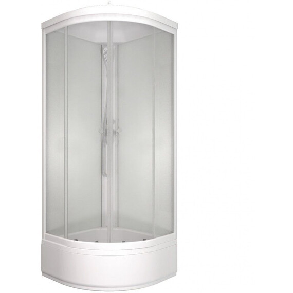 Душевая кабина Тритон Ультра 80x80 см Щ0000072615, белый/матовое фото 2
