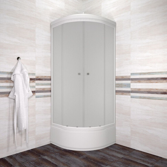 Душевая кабина Тритон Вельвет 80x80 см Щ0000064623, белый/матовое фото 4