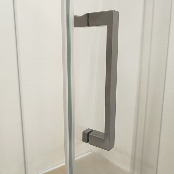 Душевое ограждение Triton Дека 90x90 см Щ0000073925, графит/прозрачное фото 10