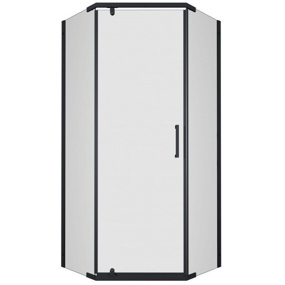 Душевое ограждение Triton Дека 100x100 см Щ0000062934, чёрный/прозрачное фото 