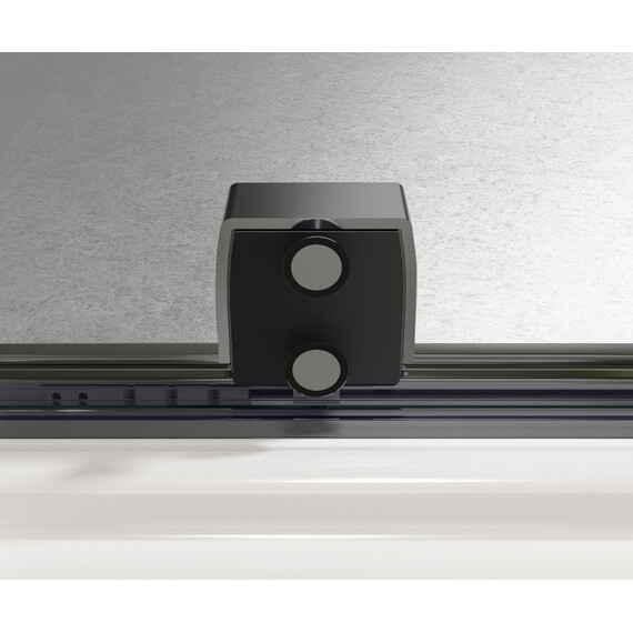 Душевая дверь Vincea Walk-In 120 см VDS-4WSL120CLGM-L (стекло 8 мм) вороненая сталь/прозрачное фото 4