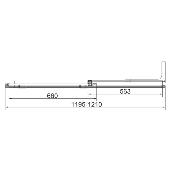 Душевая дверь Vincea Walk-In 120 см VDS-4WSL120CLGM-R (стекло 8 мм) вороненая сталь/прозрачное фото 6