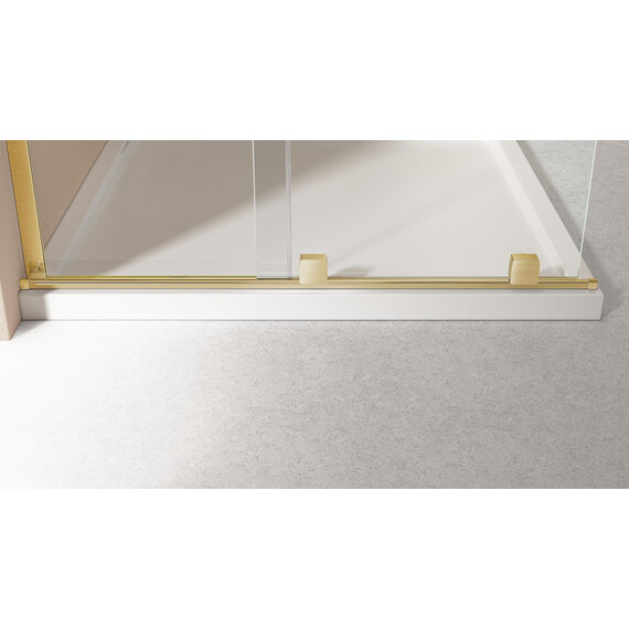 Душевая перегородка Vincea Walk-In 120 см VSW-4WSL120CLG-L (стекло 8 мм) брашированное золото/прозрачное фото 4