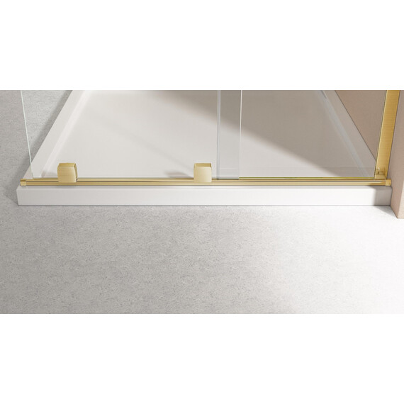 Душевая перегородка Vincea Walk-In 120 см VSW-4WSL120CLG-R (стекло 8 мм) брашированное золото/прозрачное фото 4