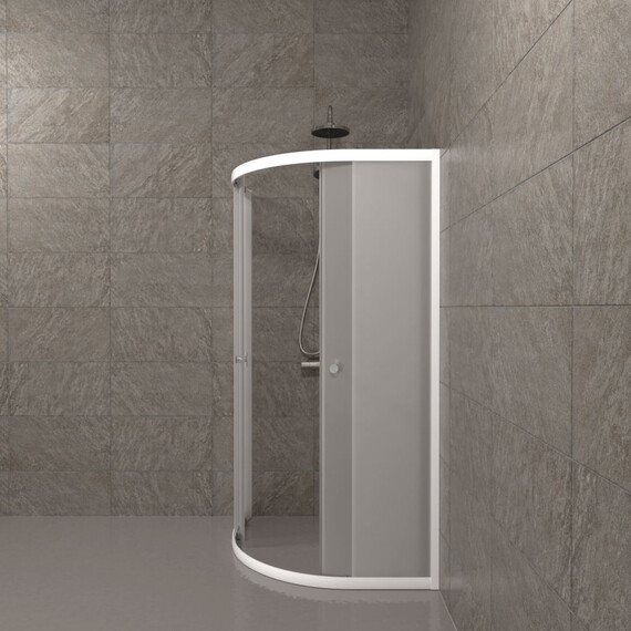 Душевое ограждение Triton Вельвет 90x90 см Щ0000063058, белый/матовое фото 4