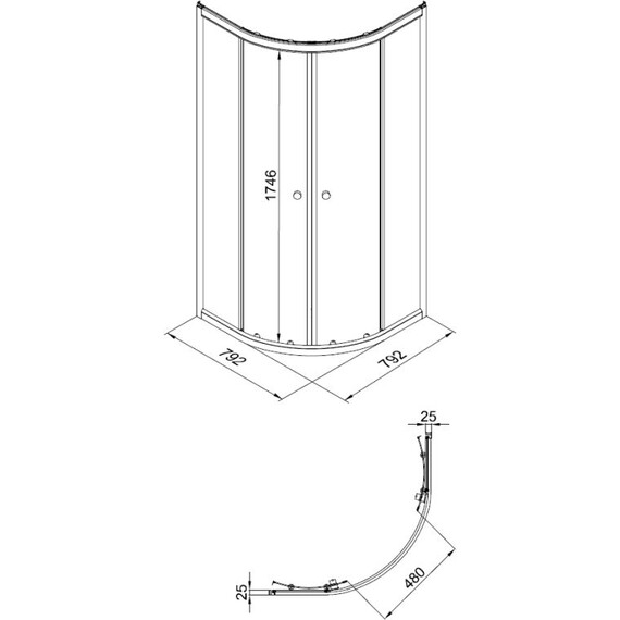 Душевое ограждение Triton Вельвет 80x80 см Щ0000064626, белый/матовое фото 8