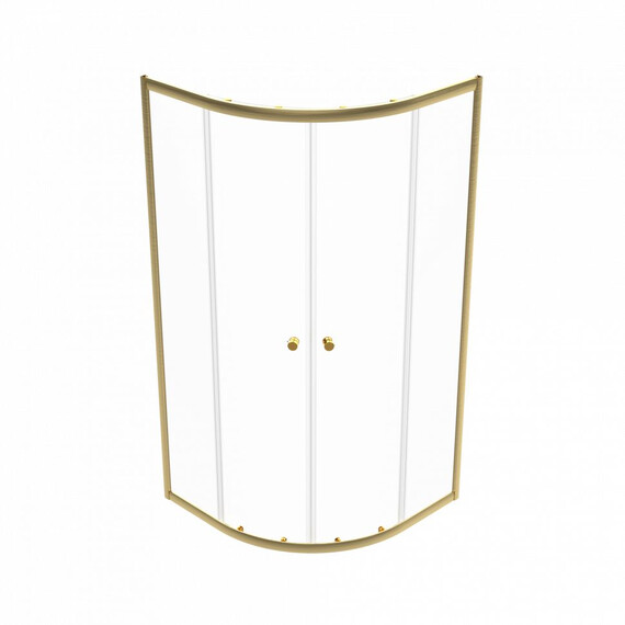 Душевое ограждение Triton Альфа 90x90 см Щ0000073922, золото/прозрачное фото 2