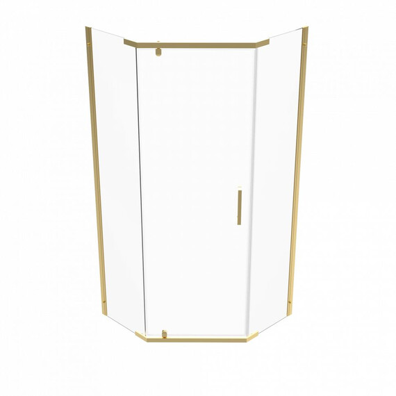 Душевое ограждение Triton Дека 90x90 см Щ0000073927, золото/прозрачное фото 2