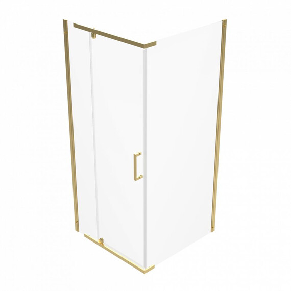 Душевое ограждение Triton Терра 90x90 см Щ0000073933, золото/прозрачное фото 2