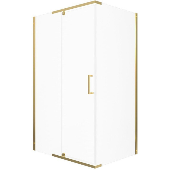 Душевое ограждение Triton Терра 120x90 см Щ0000073934, золото/прозрачное фото 
