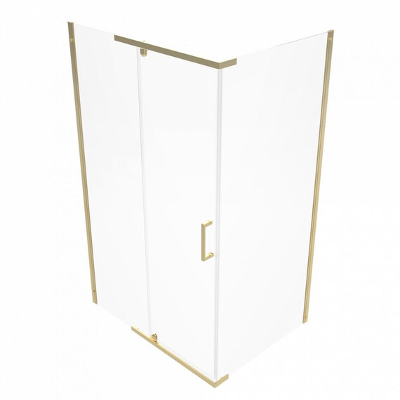 Душевое ограждение Triton Терра 120x90 см Щ0000073934, золото/прозрачное фото 2