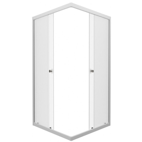 Душевое ограждение Triton Вельвет 90x90 см Щ0000063060, белый/матовое фото 