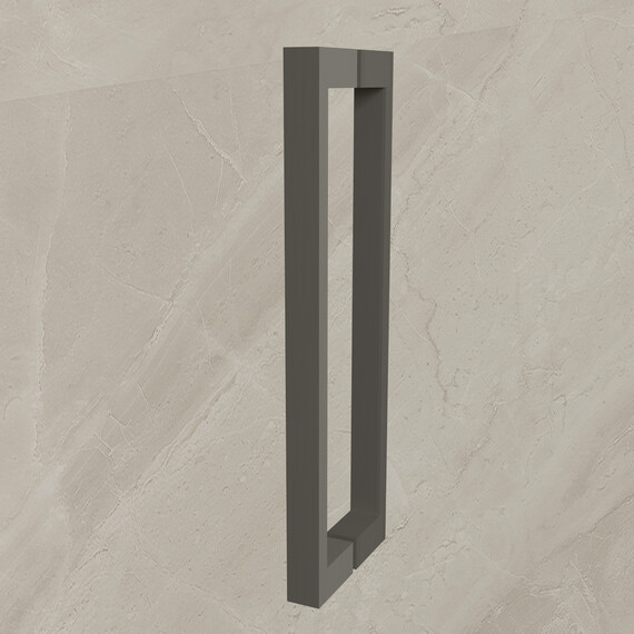 Душевая дверь Vincea Extenza 110-120 см VDP-4EX1112CLGM (стекло 8 мм) вороненая сталь/прозрачное фото 2