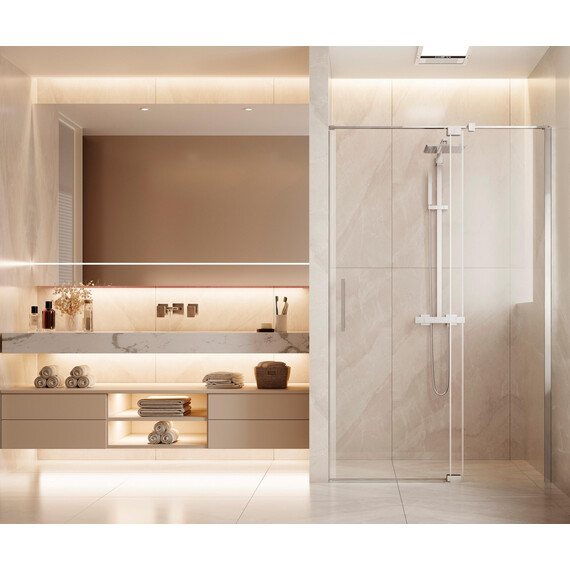 Душевая дверь Vincea Extenza 110-120 см VDP-4EX1112CL (стекло 8 мм) хром/прозрачное фото 2