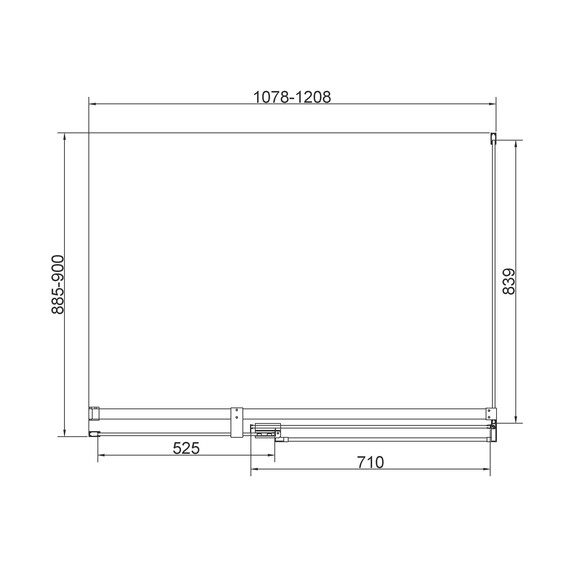 Душевое ограждение Vincea Extenza 110-120x90 см VSR-4EX111290CLBN (стекло 8 мм) брашированный никель/прозрачное фото 4