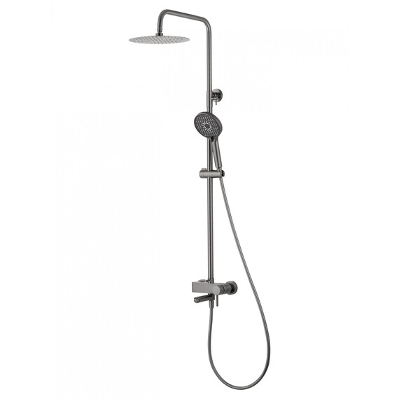 Душевая стойка Wonzon & Woghand Solo WW-739032-BGM, тёмный графит фото 