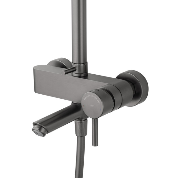 Душевая стойка Wonzon & Woghand Solo WW-739032-BGM, тёмный графит фото 4