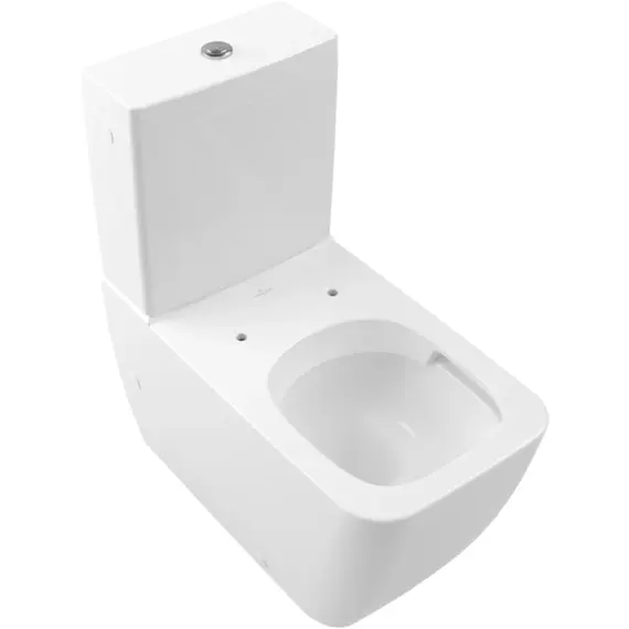 Унитаз-компакт безободковый Villeroy&Boch Venticello 4612R001 с быстросъемным сиденьем микролифт фото 2