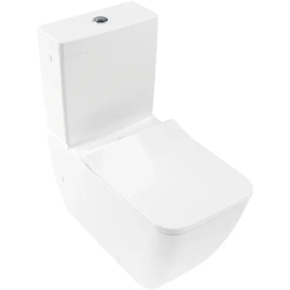 Унитаз-компакт безободковый Villeroy&Boch Venticello 4612R001 с быстросъемным сиденьем микролифт фото 
