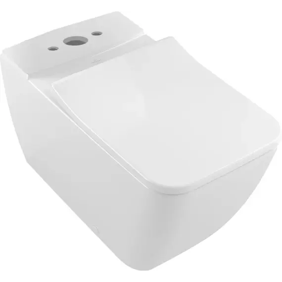 Унитаз-компакт безободковый Villeroy&Boch Venticello 4612R001 с быстросъемным сиденьем микролифт фото 13