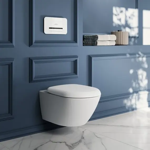Унитаз подвесной безободковый Villeroy&Boch Antao 4674T0RW с крышкой микролифт (CeramicPlus) фото 12
