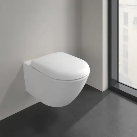 Унитаз подвесной безободковый Villeroy&Boch Antao 4674T0RW с крышкой микролифт (CeramicPlus) фото 3