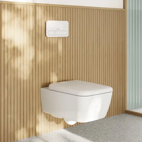 Унитаз подвесной безободковый Villeroy&Boch Skyla 4682CL01 с крышкой микролифт (система смыва TwistFlush) фото 