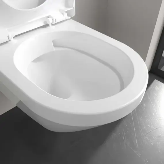 Унитаз подвесной безободковый Villeroy&Boch Architectura 8М70S101 с крышкой микролифт (система смыва TwistFlush) фото 11